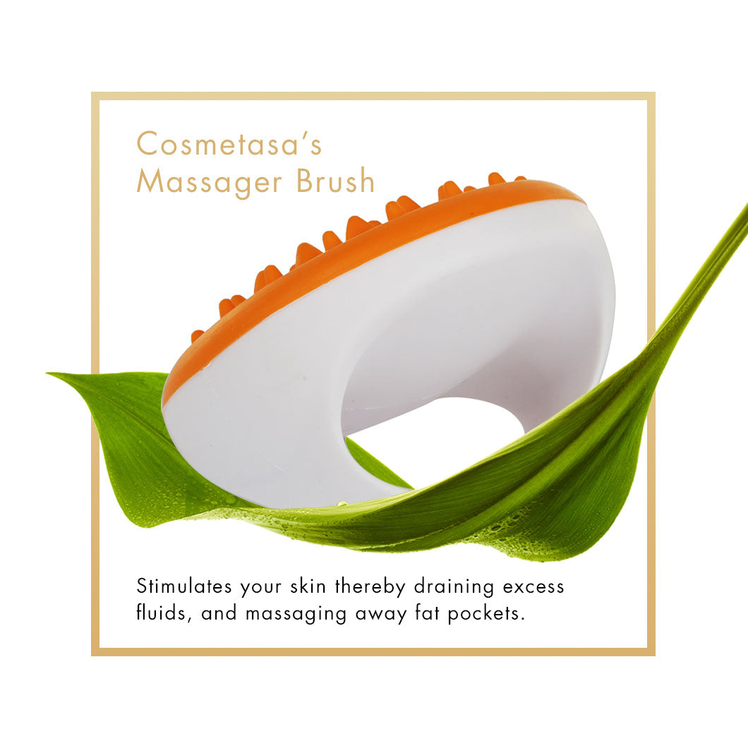 Hot Cream Massage Gel with Massager Mitt