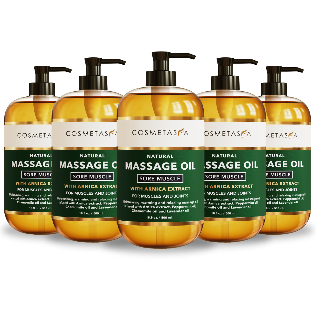 Cosmetasa Sore Muscle Massage Oil - 5 Pack