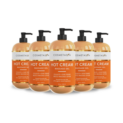 Hot Cream Massage Gel - 5 Pack