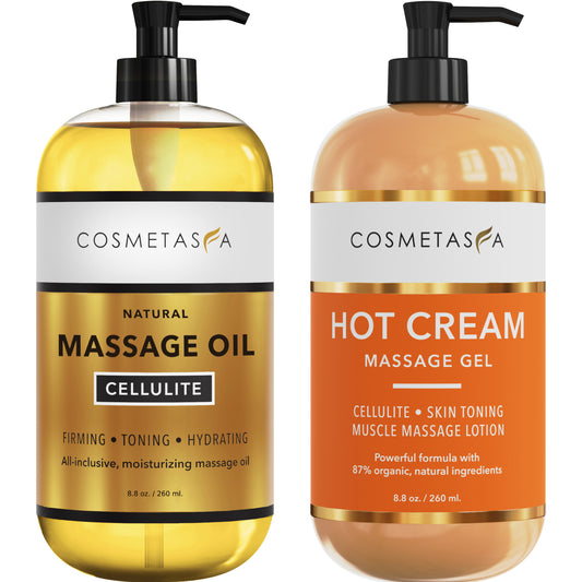 Anti-Cellulite Massage Oil and Hot Cream Massage Gel