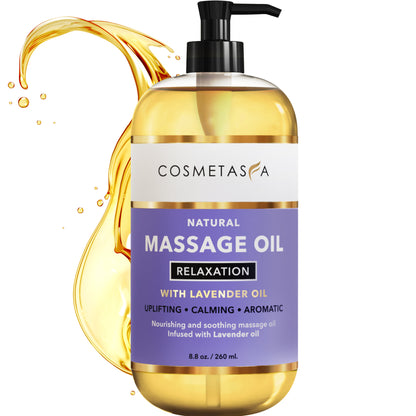 Lavender Relaxation Massage Oil with Massage Roller Ball 8.8 oz