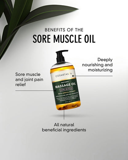 Cosmetasa Sore Muscle Massage Oil - 5 Pack